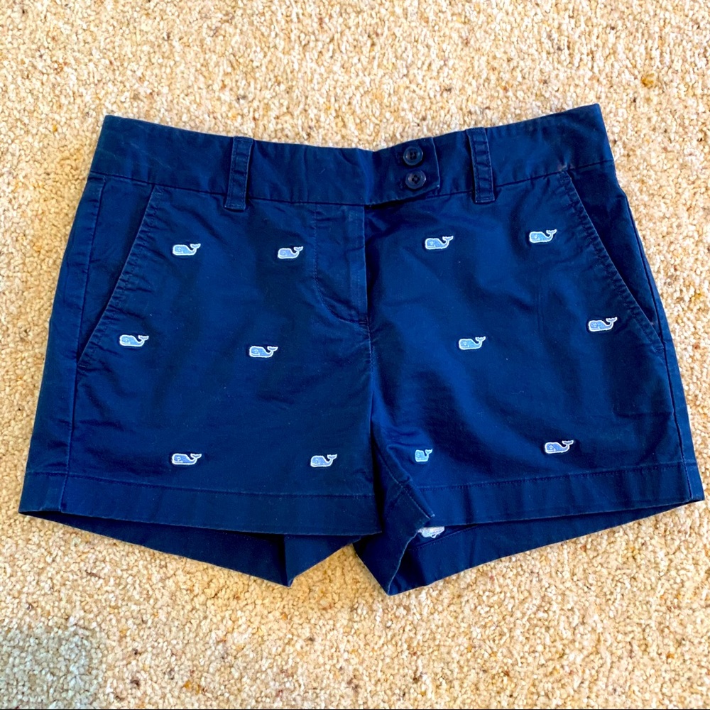 Vineyard Vines Whale Embroidered Dayboat Blue size 2